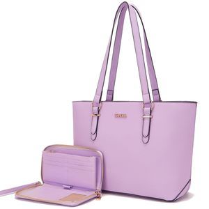 Designer Style Satchel with Bonus Wallet Set